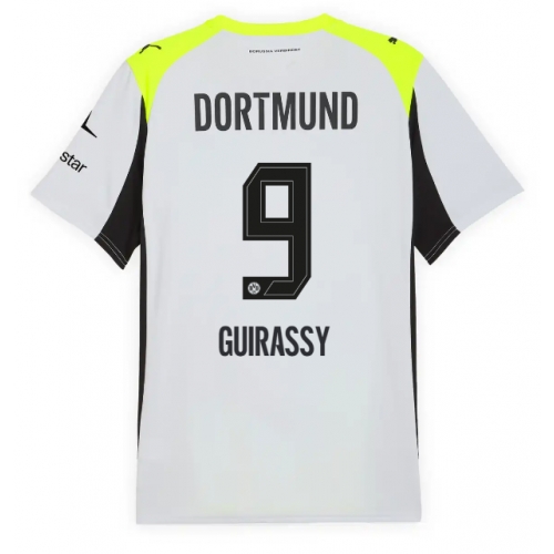 Billige Fotballdrakt Borussia Dortmund Serhou Guirassy #9 Replika Bortedrakt 2025-26 Kortermet Billige Fotballdrakt Borussia Dortmund Serhou Guirassy #9 Replika Bortedrakt 2025-26 Kortermet